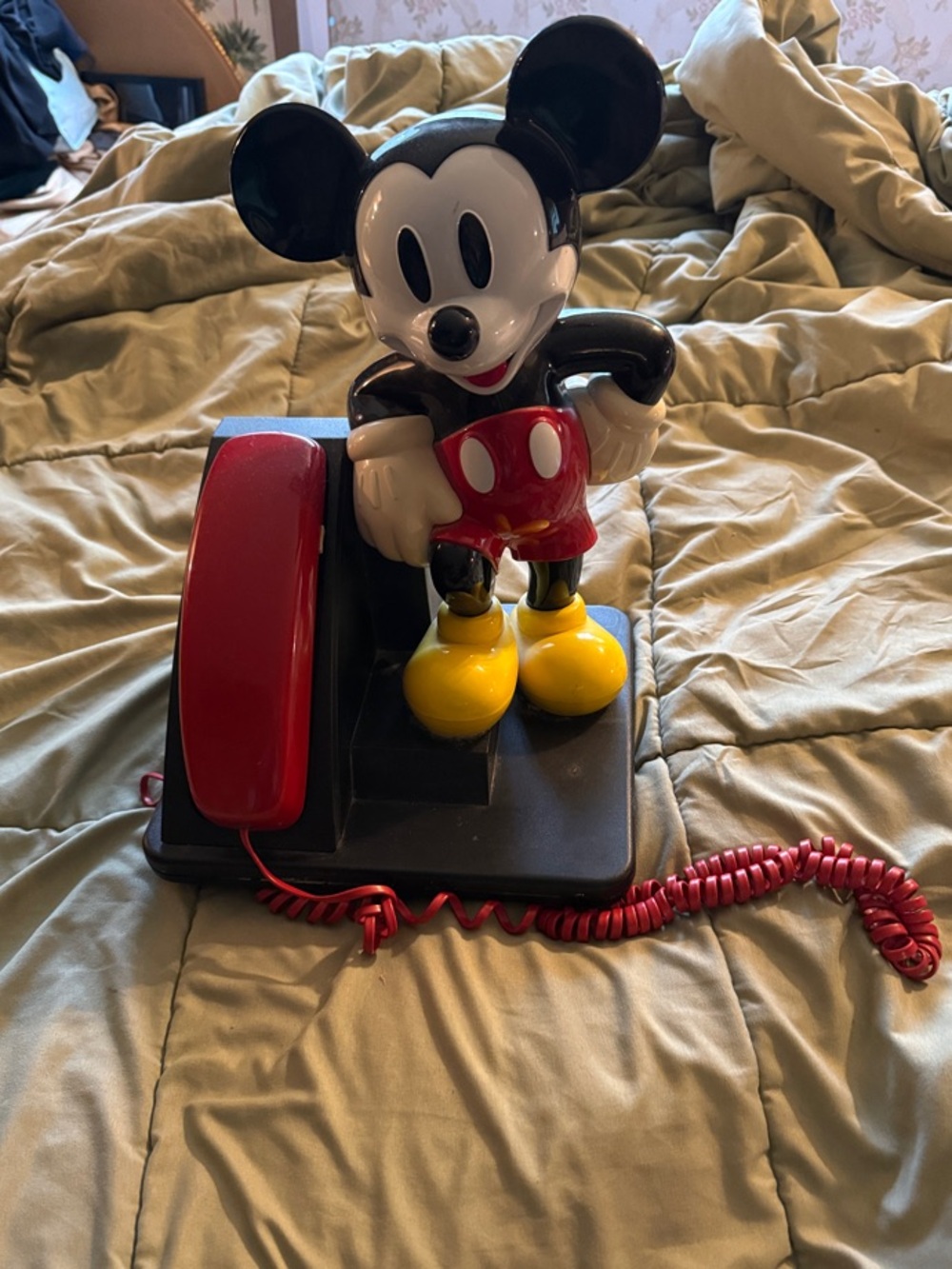 Disney Mickey Mouse Red Black Yellow Phone